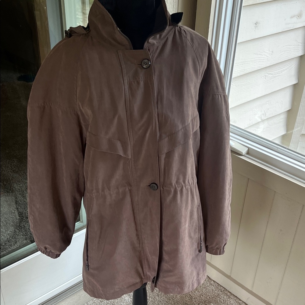 Brown Hooded Forecaster Jacket